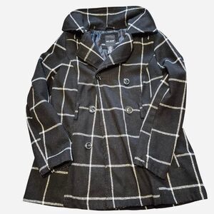 Jane-norman Women's Black and White Coat